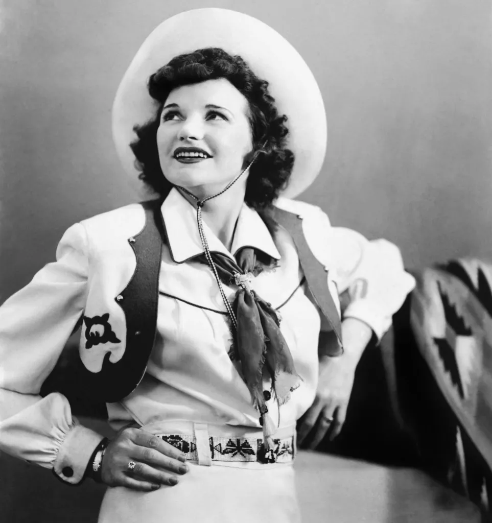 CIRCA 1940: Singer Patsy Montana poses for a portrait circa 1940. 