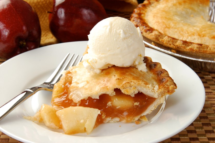 Apple pie and ice cream
