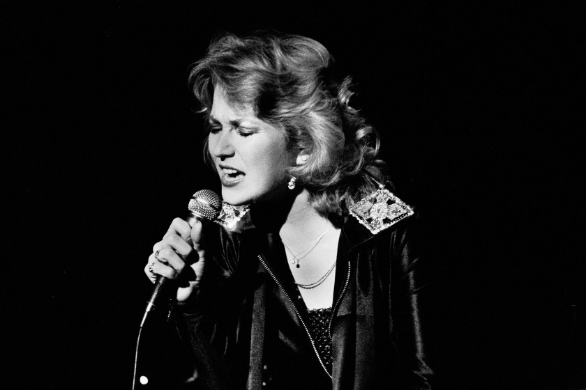 American Country musician Tanya Tucker performs onstage at the Bottom Line, New York, New York, December 13, 1987. Tucker was performing in support of her 'TNT' album.