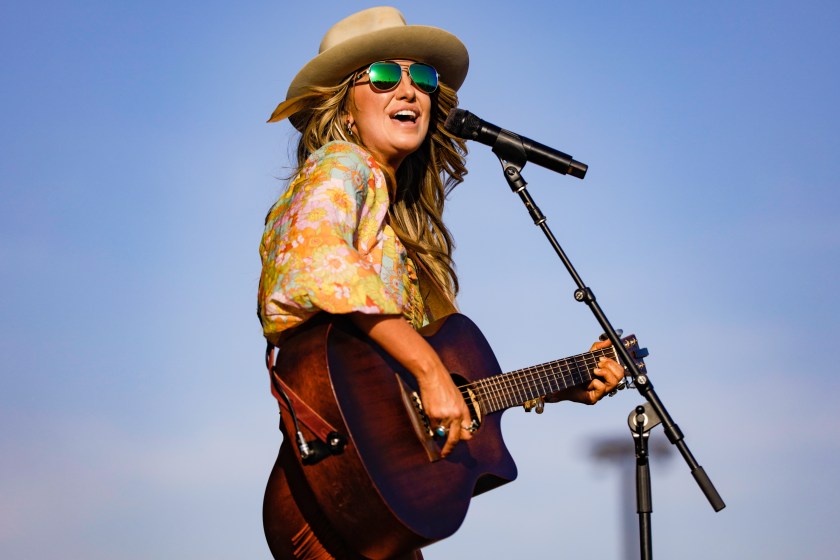 Indio, CA - April 30: Singer-songwriter Lainey Wilson performs on the Mane Stage at the three-day Stagecoach Country Music Festival at the Empire Polo Club in Indio Sunday, April 30, 2023. Stagecoach is billed as the largest country music festival in the world.