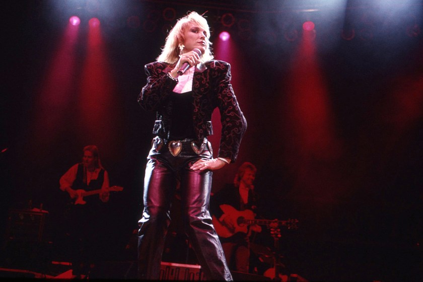 NASHVILLE - 1993: Country singer and songwriter Tanya Tucker performs 1993 in Nashville, Tennessee.