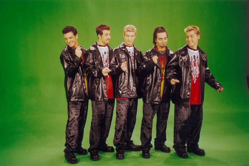 NSYNC in 1998. Pictured are, from left, Chris Kirkpatrick, Joey Fatone, Justin Timberlake, JC Chasez, and Lance Bass. 