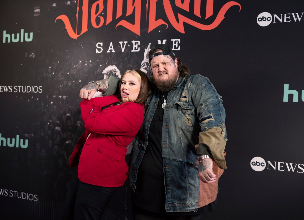 NASHVILLE, TENNESSEE - MAY 30: Jelly Roll (right) and daughter Bailee Ann attend the "Jelly Roll: Save Me" Documentary World Premiere at the Ryman Auditorium on May 30, 2023 in Nashville, Tennessee.