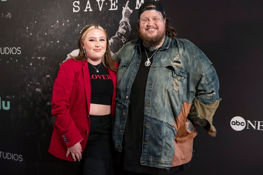 NASHVILLE, TENNESSEE - MAY 30: Jelly Roll (right) and daughter Bailee Ann attend the "Jelly Roll: Save Me" Documentary World Premiere at the Ryman Auditorium on May 30, 2023 in Nashville, Tennessee. 