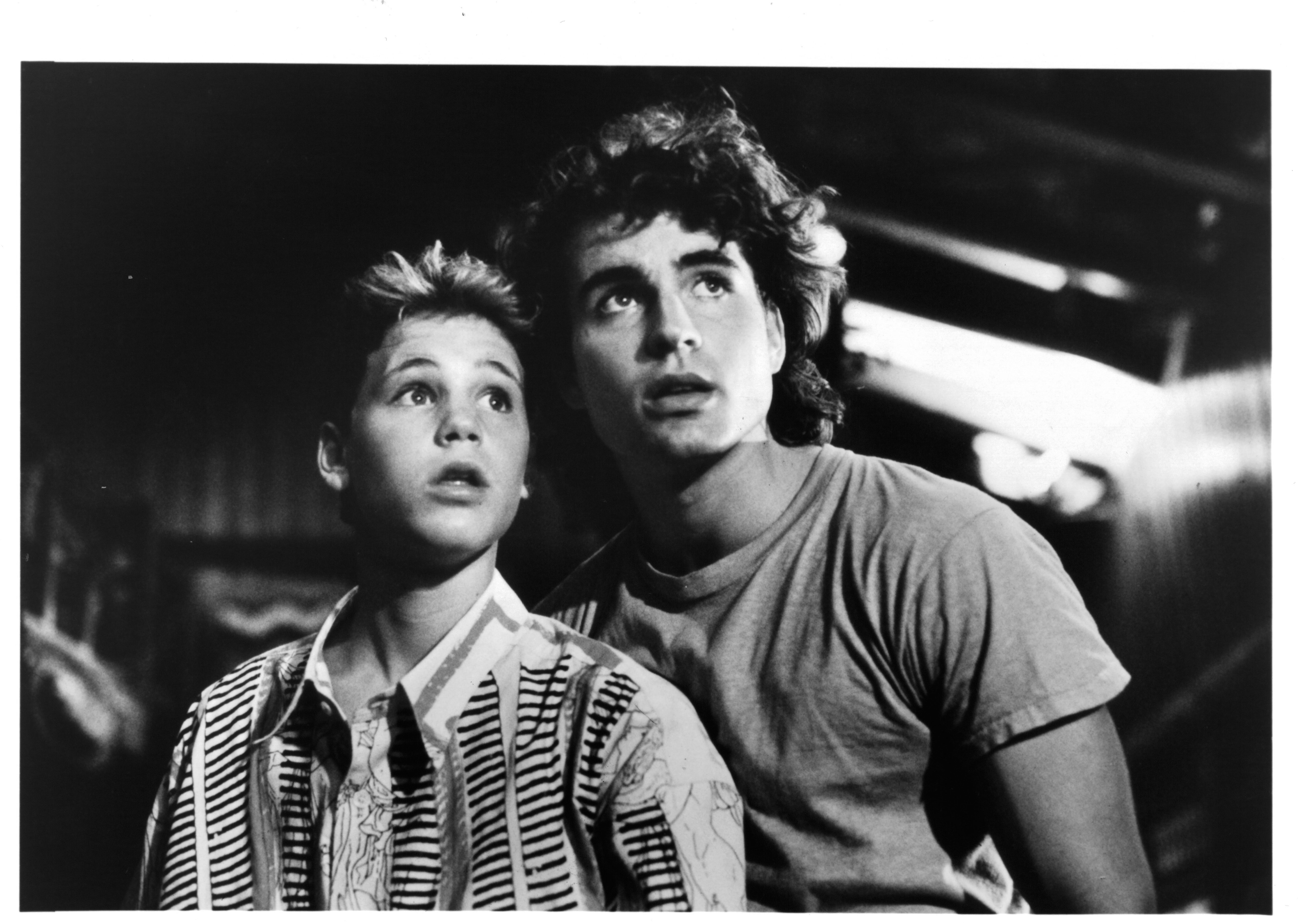 Corey Haim and Jason Patric in a scene from the film 'The Lost Boys', 1987. 