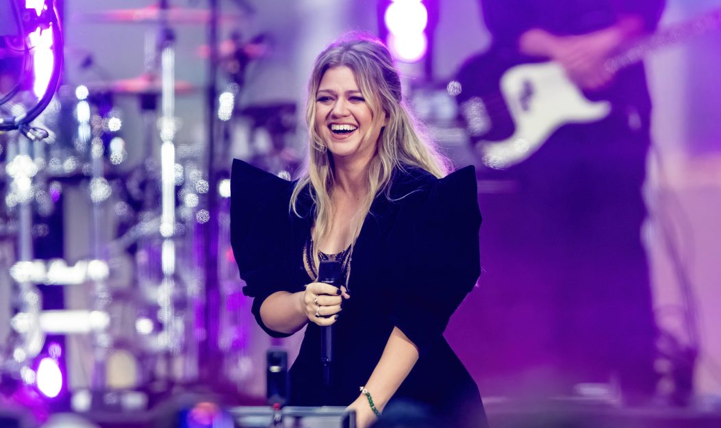 SEPTEMBER 22: Kelly Clarkson is seen performing during NBC's "Today" show Citi Concert Series at Rockefeller Plaza on September 22, 2023 in New York City.