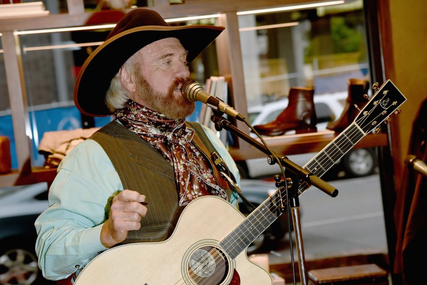 Singer/Songwriter Michael Martin Murphy performs during a reception for "Parenting Today's Teens" & Heartlight Ministries at Lucchese on April 19, 2016 in Nashville, Tennessee.