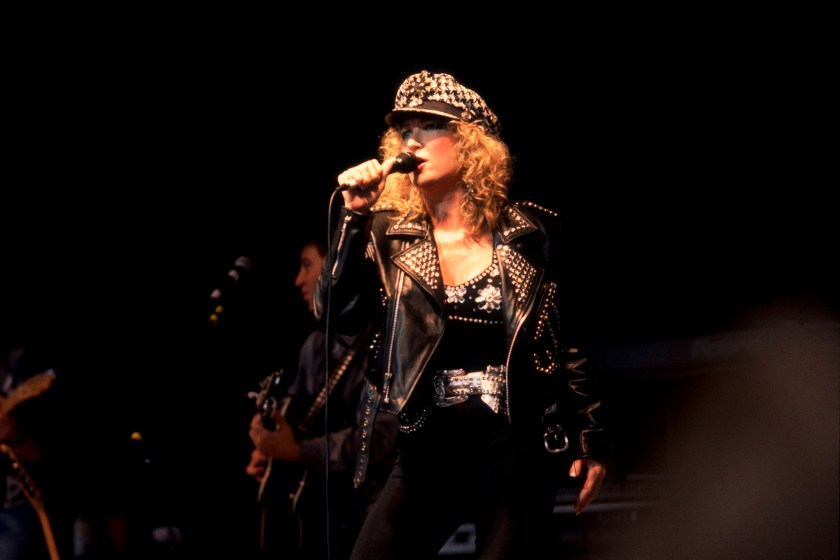 Singer Tanya Tucker performing at the Poplar Creek Music Theater, Hoffman Estates, Illinois, September 5, 1992. 