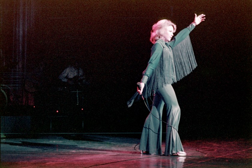 Country singer Tanya Ticker performs onstage in September 1975 in Los Angeles, California. 