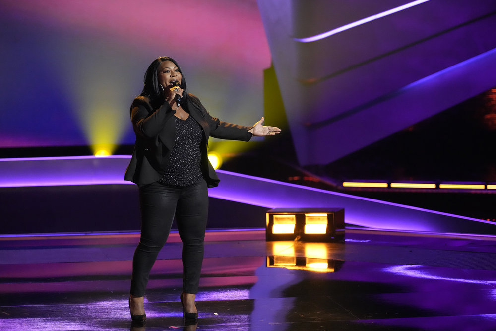 THE VOICE -- "The Blind Auditions Part 4" Episode 2404 -- Pictured: Ms. Monet --