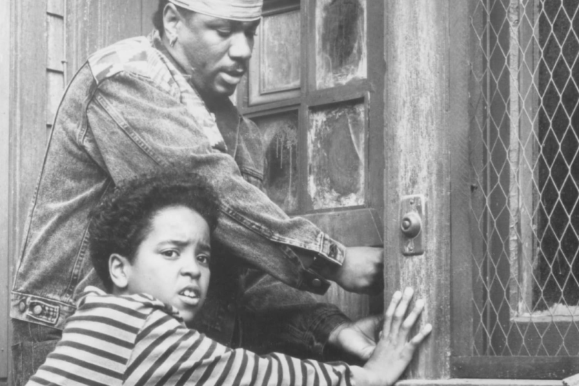 Ving Rhames and Brandon Quintin Adams in The People Under the Stairs (1991)