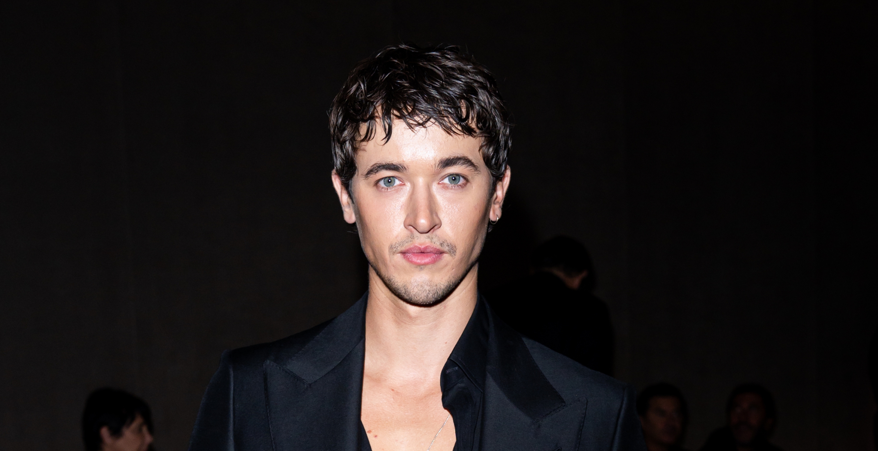 Tom Blyth attends the Tom Ford fashion show during the Milan Fashion Week Womenswear Spring:Summer 2024 on September 21, 2023 in Milan, Italy.
