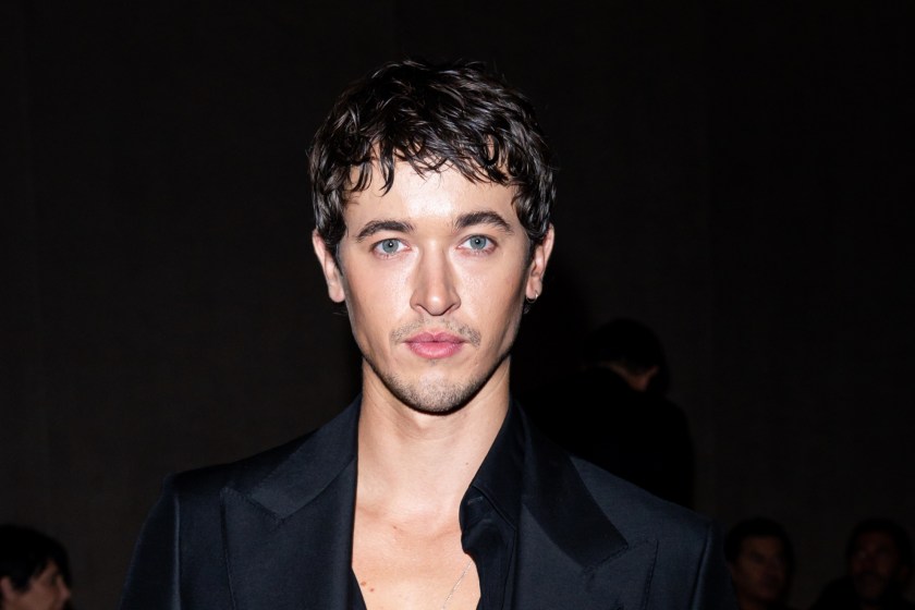 Tom Blyth attends the Tom Ford fashion show during the Milan Fashion Week Womenswear Spring:Summer 2024 on September 21, 2023 in Milan, Italy.