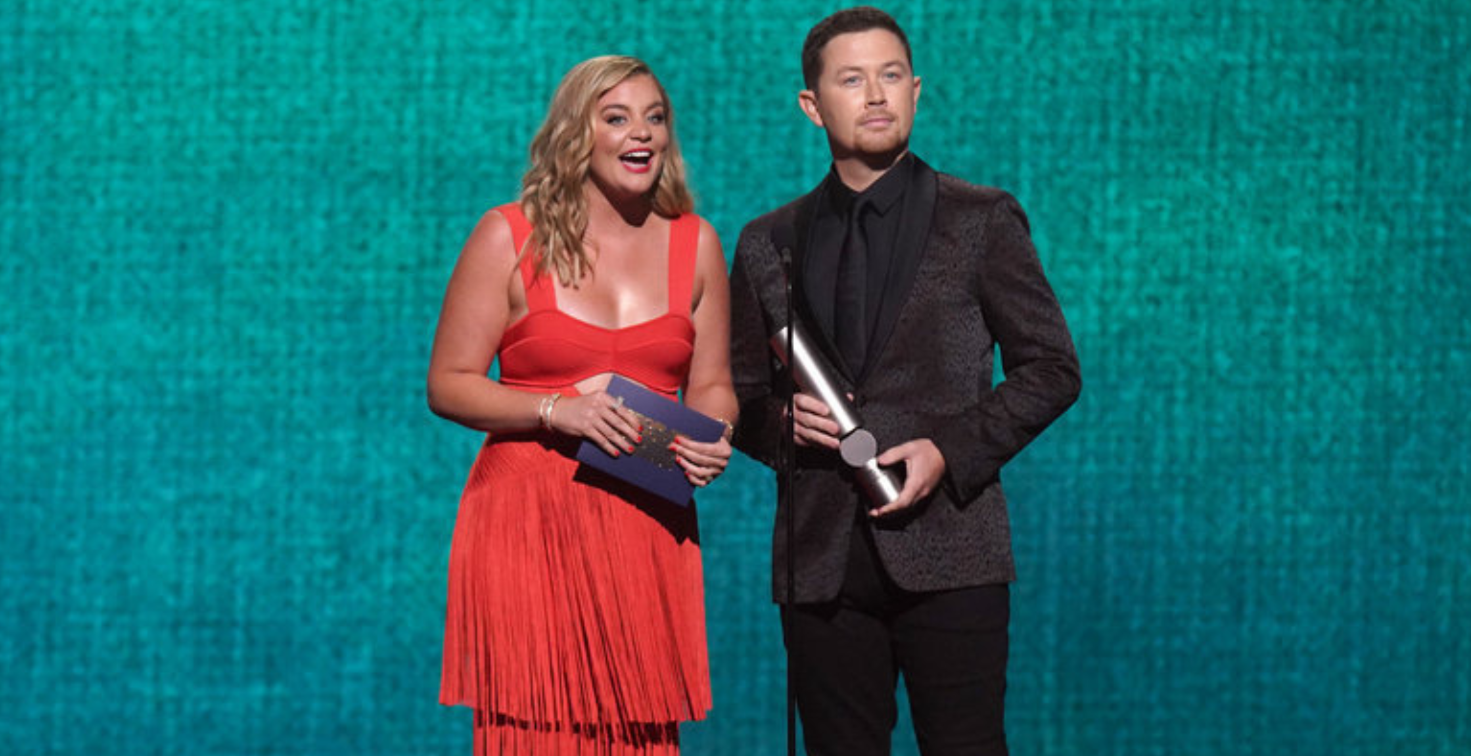 Lauren Alaina and Scotty McCreery at the People's Choice Country Awards