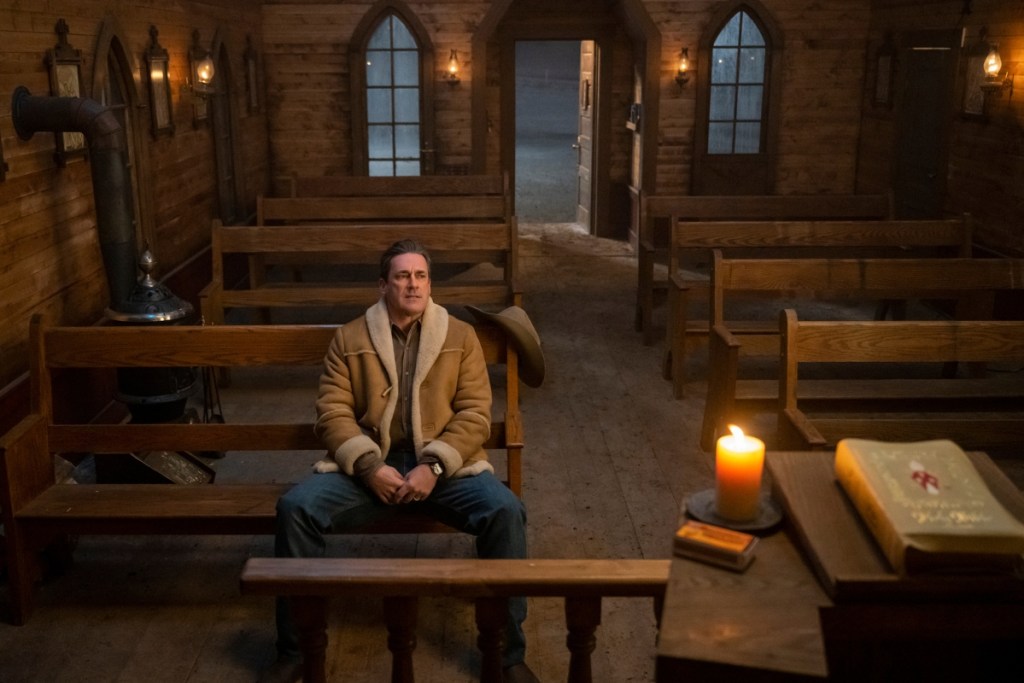 Jon Hamm as Roy Tillman in 'Fargo' Season 5, Episode 3.