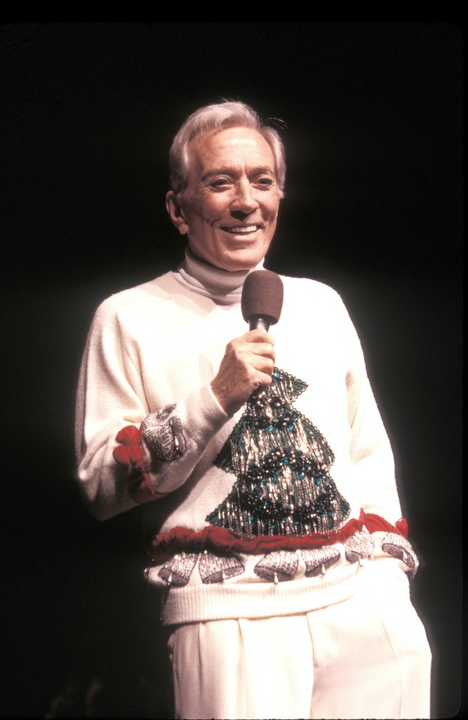 Andy Williams Performing In A Christmas Concert