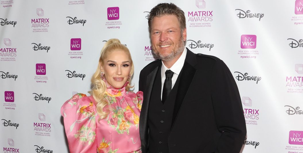 NEW YORK, NEW YORK - OCTOBER 26: Gwen Stefani and Blake Shelton attend the 2022 Matrix Awards at The Ziegfeld Ballroom on October 26, 2022 in New York City.