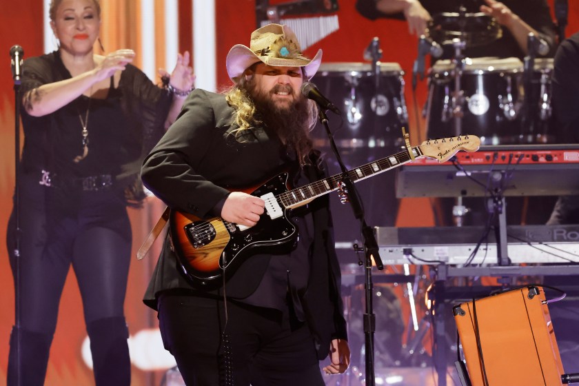 Chris Stapleton performs onstage during the 65th GRAMMY Awards at Crypto.com Arena on February 05, 2023 in Los Angeles, California.