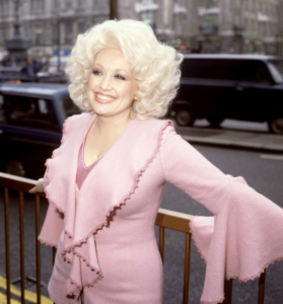American Country and Western singer Dolly Parton, poses for a portrait in London, England, November 1, 1978.
