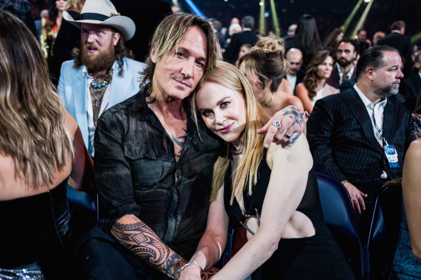 NASHVILLE, TENNESSEE - NOVEMBER 08: Keith Urban and Nicole Kidman attend the 57th Annual Country Music Association Awards at Bridgestone Arena on November 08, 2023 in Nashville, Tennessee. 