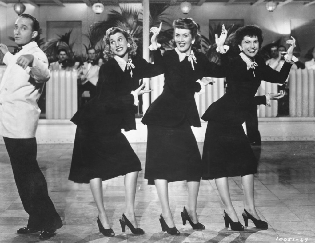 Bing Crosby Dancing with the Andrews Sisters.