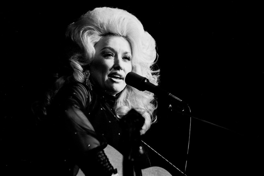 Dolly Parton at the Ivanhoe Theater in Chicago Illinois , April 29, 1977. 