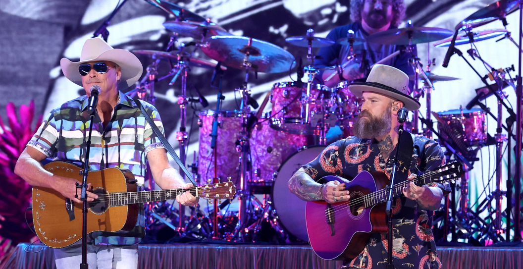 (L-R) Alan Jackson and Zac Brown perform onstage during the 57th Annual CMA Awards at Bridgestone Arena on November 08, 2023 in Nashville, Tennessee.