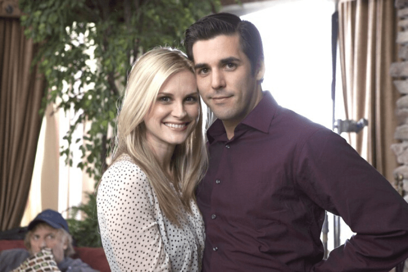 Jordan Bridges and Bonnie Somerville in Holiday Engagement (2011)