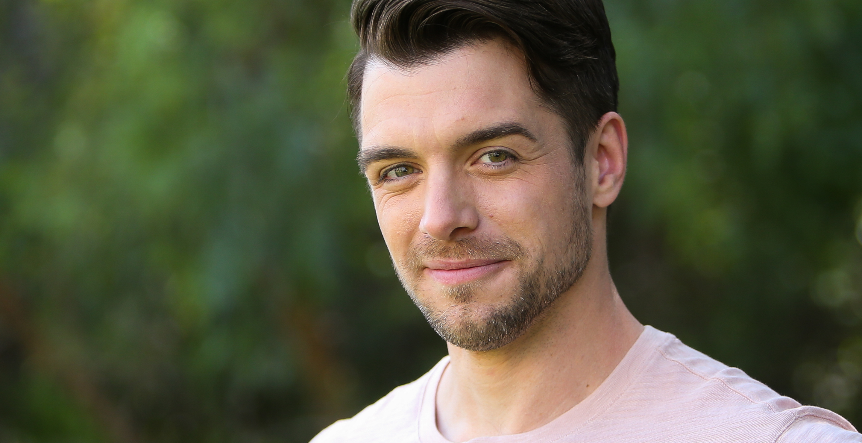 Actor Dan Jeannotte visits Hallmark's "Home & Family" at Universal Studios Hollywood on April 24, 2019 in Universal City, California.
