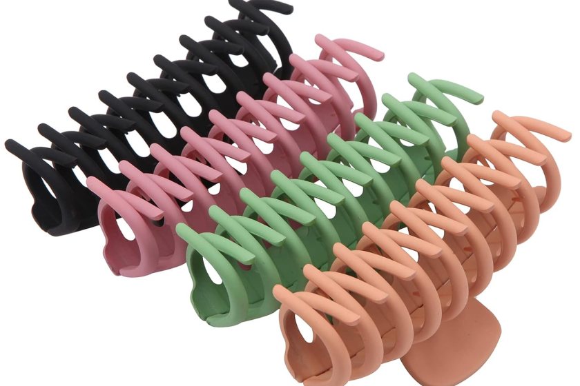 SHALAC Large Hair Claw Clips for Thick Hair 4 PCS
