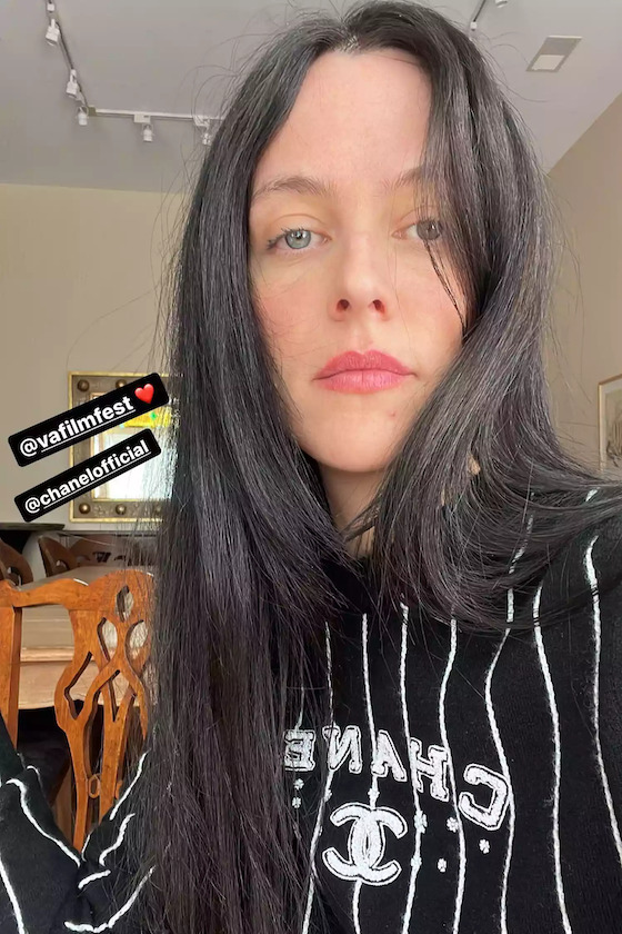 Screenshot of Riley Keough from Instagram