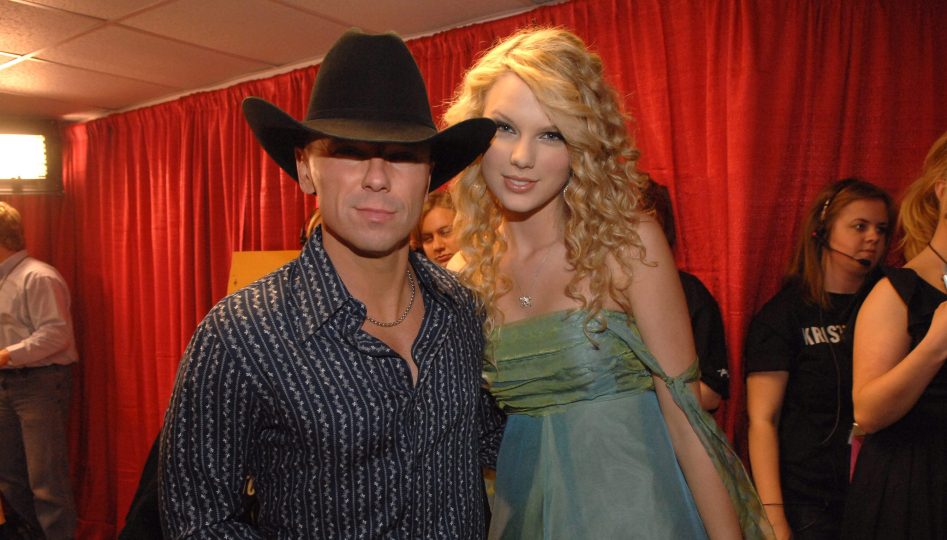 Kenny Chesney and Taylor Swift during 2007 CMT Music Awards - Backstage and Audience at The Curb Event Center at Belmont University in Nashville, Tennessee, United States. ***Exclusive***