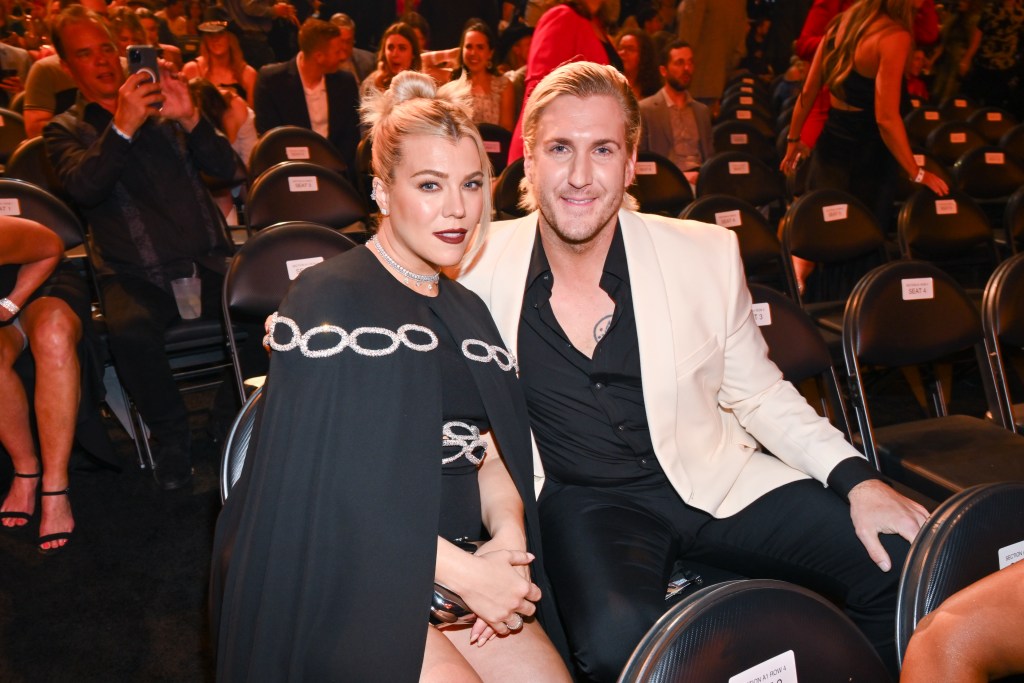 EXCLUSIVE ACCESS: Kimberly Perry and Johnny Costello at the 58th Academy of Country Music Awards from Ford Center at The Star on May 11, 2023 in Frisco, Texas. 