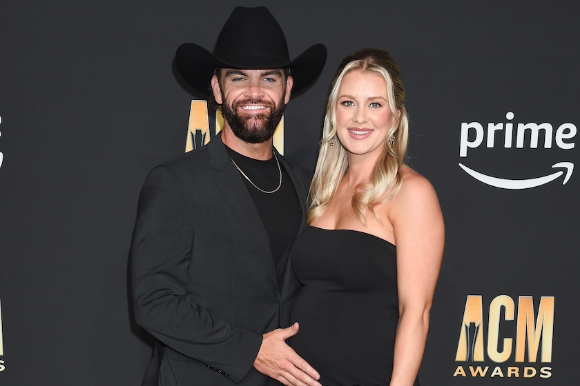 Dylan Scott and Blair Anderson at the 58th Academy of Country Music Awards from Ford Center at The Star on May 11, 2023 in Frisco, Texas.