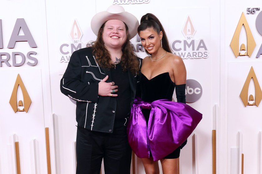 NASHVILLE, TENNESSEE - NOVEMBER 09: Marcus King and Briley Hussey attend the 56th Annual CMA Awards at Bridgestone Arena on November 09, 2022 in Nashville, Tennessee. 