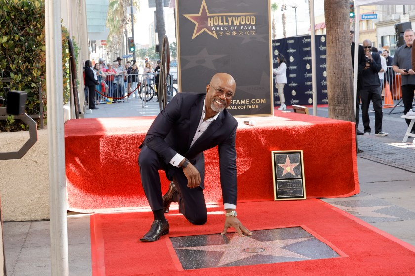 HOLLYWOOD, CALIFORNIA - DECEMBER 04: Darius Rucker attends the ceremony honoring Darius Rucker with a Star on the Hollywood Walk of Fame on December 04, 2023 in Hollywood, California. 