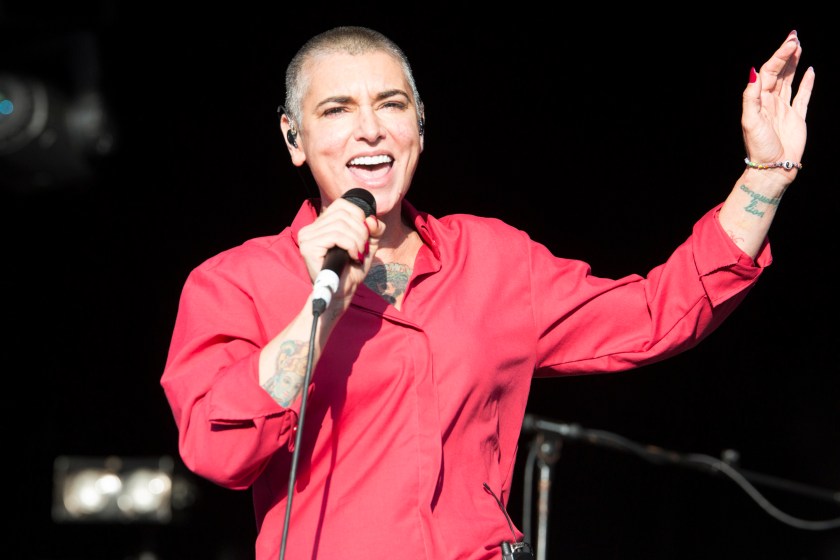 WAREHAM, ENGLAND - AUGUST 03: Sinead O'Connor performs on stage at Camp Bestival at Lulworth Castle on August 3, 2014 in Wareham, United Kingdom. (