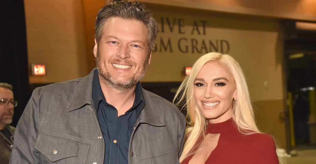 LAS VEGAS, NV - APRIL 15: Blake Shelton (L) and Gwen Stefani attend the 53rd Academy of Country Music Awards at MGM Grand Garden Arena on April 15, 2018 in Las Vegas, Nevada.
