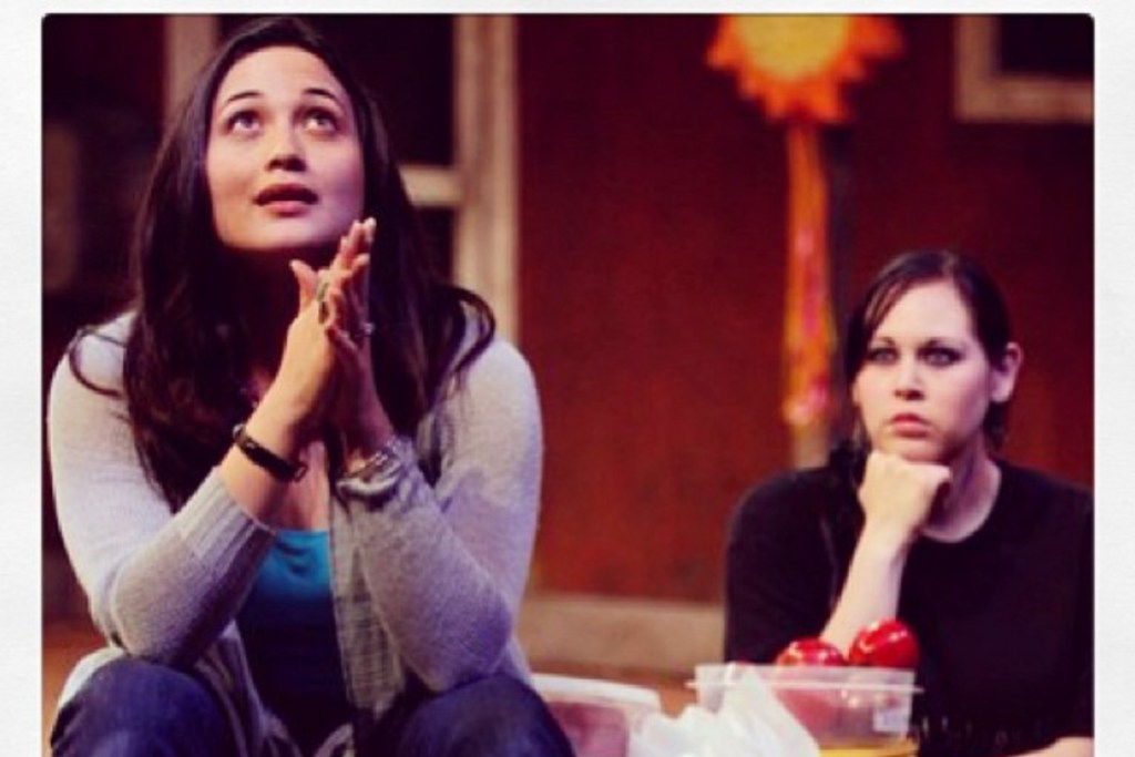 Lily Gladstone in a 2010 production of "The Frybread Queen" at the University of Montana. (Lily Gladstone via Instagram)