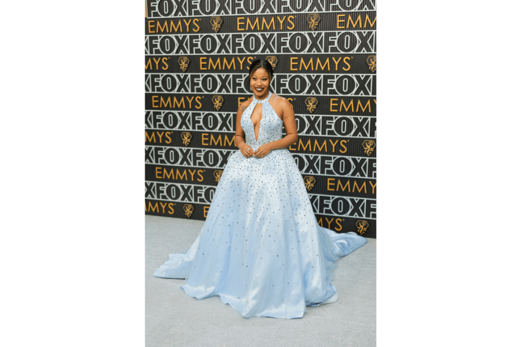 Dominique Fishback attends the 75th Primetime Emmy Awards