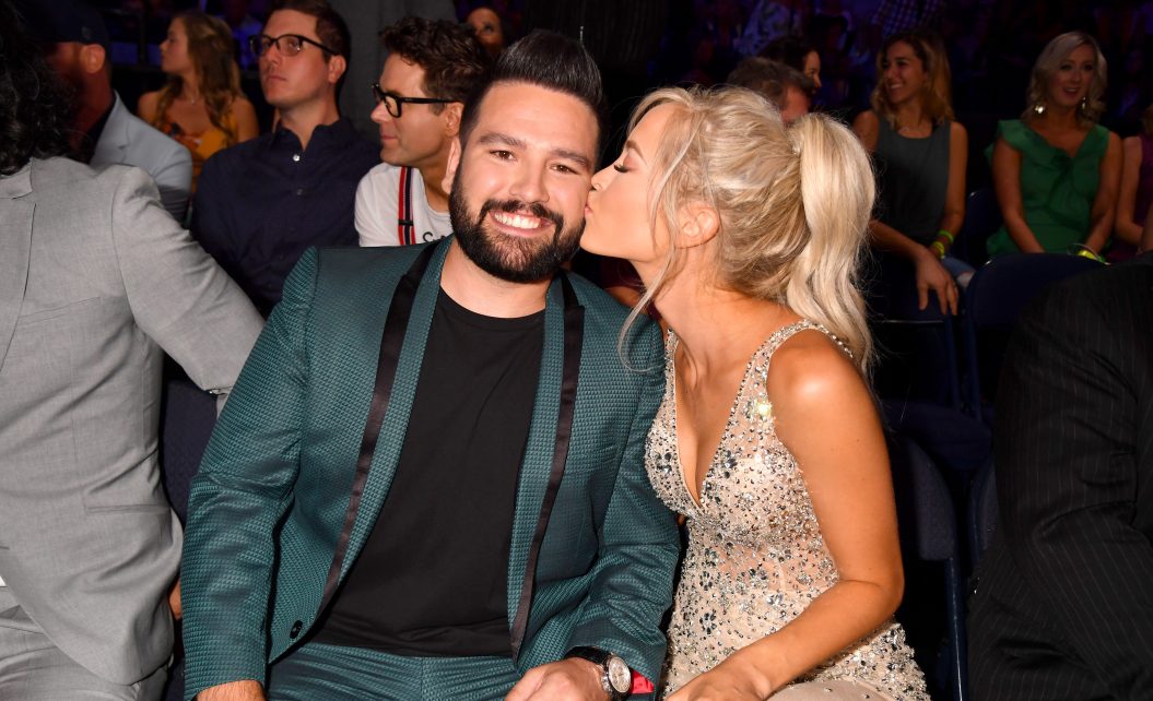 NASHVILLE, TENNESSEE - JUNE 05: Shay Mooney and Hannah Billingsley attend the 2019 CMT Music Awards at Bridgestone Arena on June 05, 2019 in Nashville, Tennessee.