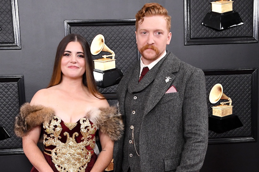 LOS ANGELES, CALIFORNIA - JANUARY 26: (L-R) Senora May and Tyler Childers attend the 62nd Annual GRAMMY Awards at Staples Center on January 26, 2020 in Los Angeles, California. 