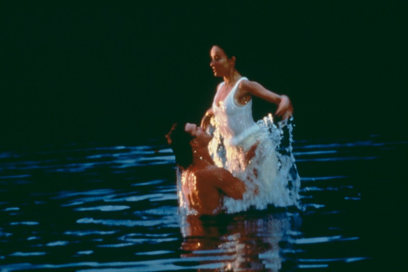 American actors Patrick Swayze (1952 - 2009) and Jennifer Grey star in the film 'Dirty Dancing', 1987.
