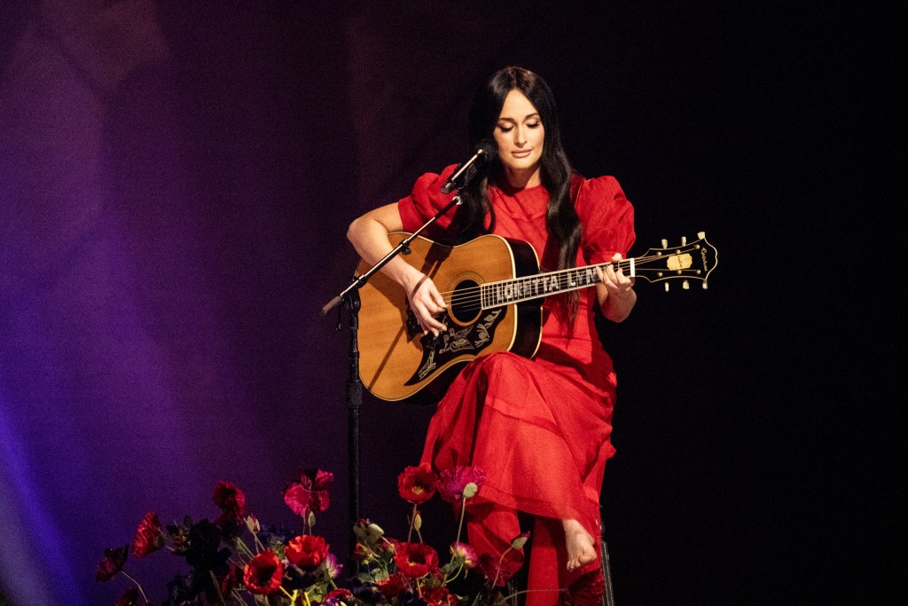 LOS ANGELES, CALIFORNIA - FEBRUARY 05: (FOR EDITORIAL USE ONLY) Kacey Musgraves performs during the 65th GRAMMY Awards at Crypto.com Arena on February 05, 2023 in Los Angeles, California. 