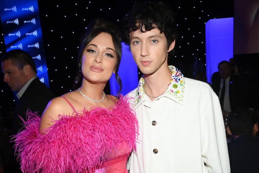 Kacey Musgraves and Troye Sivan at the 33rd Annual GLAAD Media Awards held at The Beverly Hilton on April 2nd, 2022 in Beverly Hills, California. 