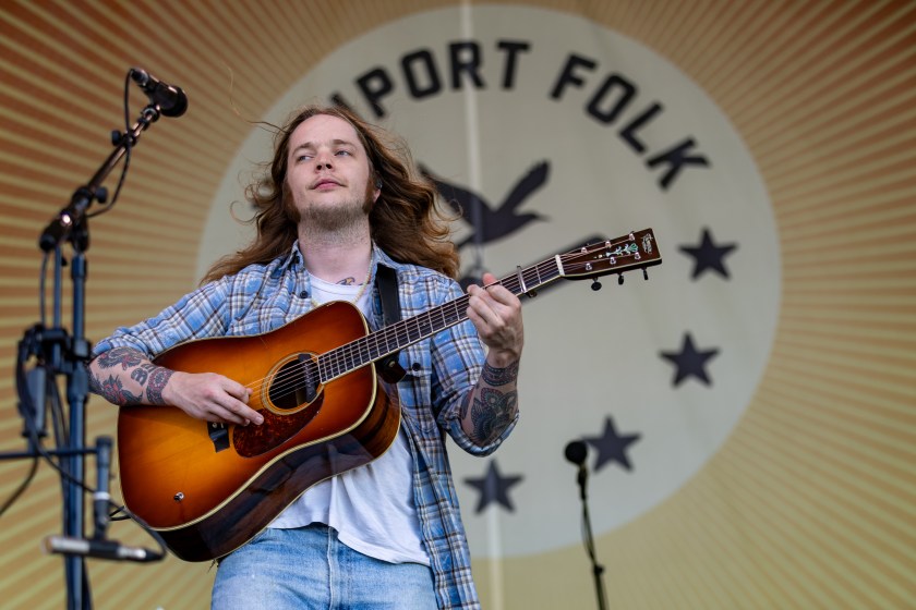 NEWPORT, RHODE ISLAND - JULY 30: Billy Strings performs during the Newport Folk Festival 2023 at Fort Adams State Park on July 30, 2023 in Newport, Rhode Island. 