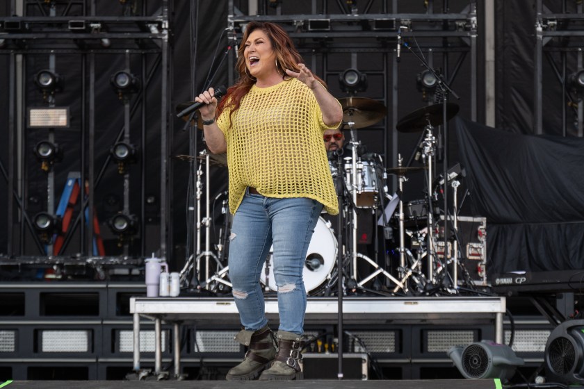ATLANTIC CITY, NEW JERSEY - AUGUST 11: Jo Dee Messina performs during the 2023 Tidal Wave Fest on August 11, 2023 in Atlantic City, New Jersey. 