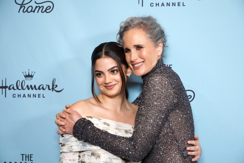 NEW YORK, NEW YORK - JANUARY 09: (L-R) Sadie Laflamme-Snow and Andie MacDowell attend Hallmark Channel's premiere event at The Whitby Hotel in New York City celebrating Season 2 of its original primetime series 