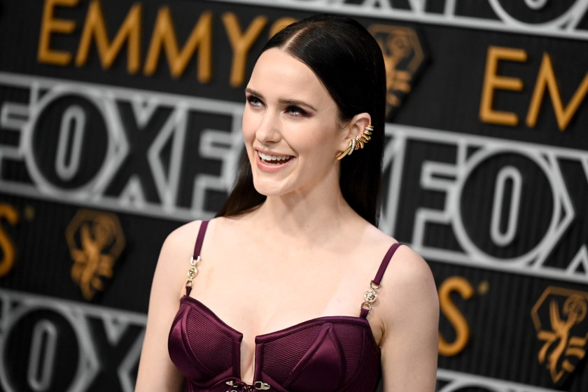 Rachel Brosnahan at the 75th Primetime Emmy Awards held at the Peacock Theater on January 15, 2024 in Los Angeles, California. 