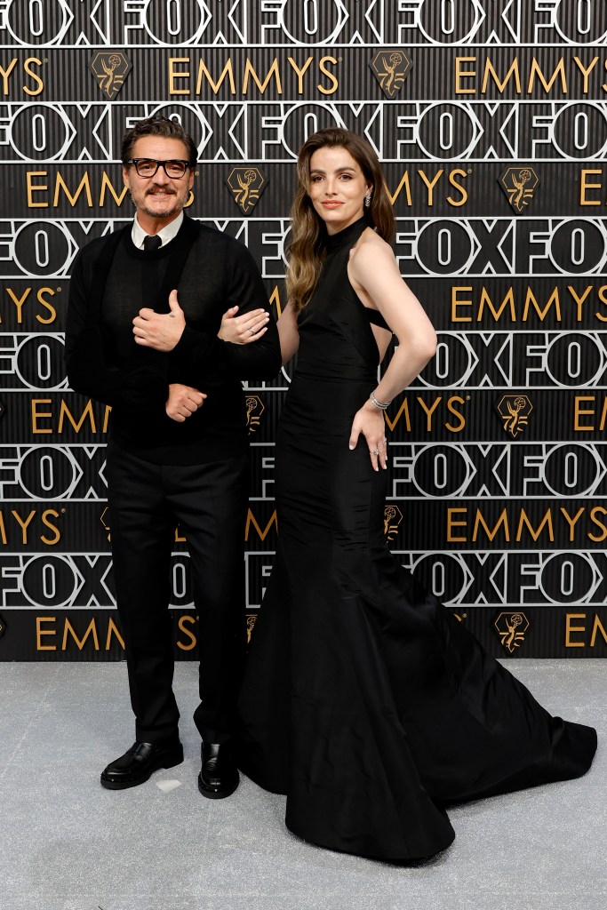 LOS ANGELES, CALIFORNIA - JANUARY 15: (L-R) Pedro Pascal and Lux Pascal attend the 75th Primetime Emmy Awards at Peacock Theater on January 15, 2024 in Los Angeles, California. 